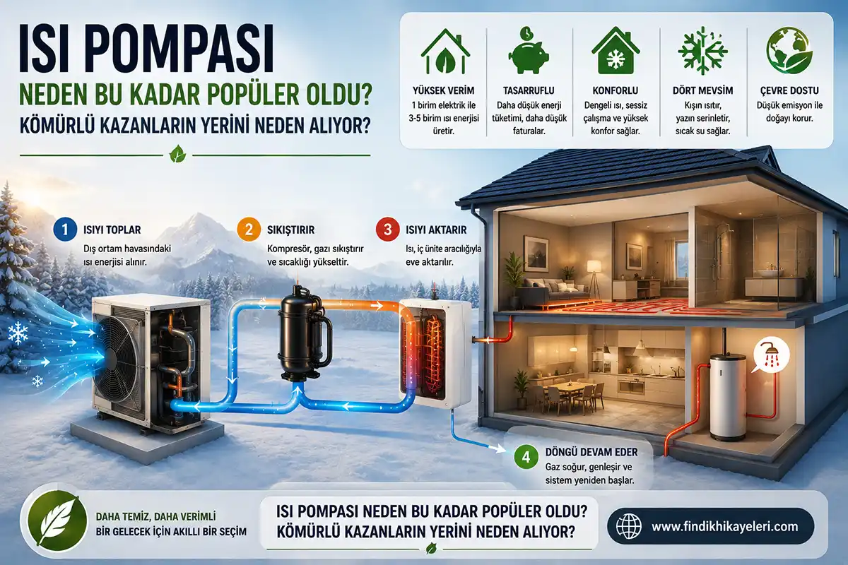 Isı Pompası Neden Bu Kadar Popüler Oldu? Kömürlü Kazanların Yerini Neden Alıyor?