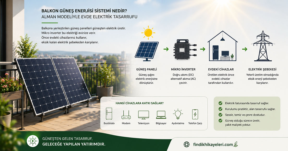 Balkon Güneş Enerjisi Sistemi Nedir?
